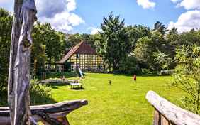 Beste Aussicht vom Kinder-Hochsitz auf dem Gelände